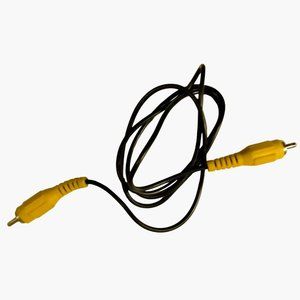 Yellow Video Cable Composite 2 Male ends